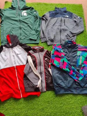 Nike, Adidas, Champion, The north face, & Mix Branded Track Jackets ( 50 ) pcs