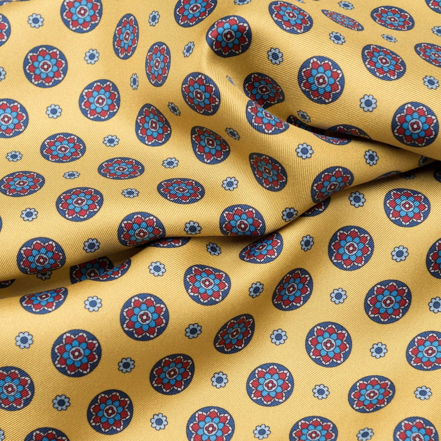 Palatino - Wool Backed Silk Scarf - Yellow