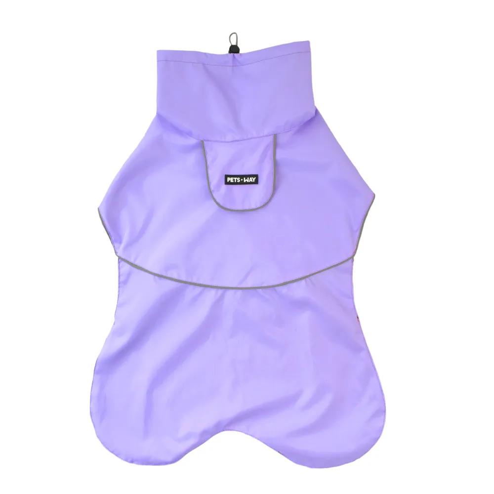 Pets Way TPU Thunder Raincoat for Dogs (Lavender)