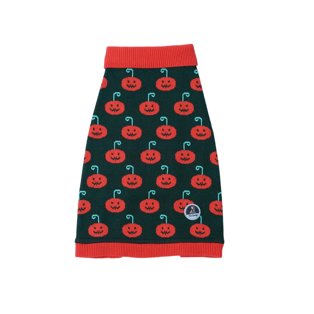 Petsnugs Pumpkin Paws Sweater for Dogs and Cats (Orange)