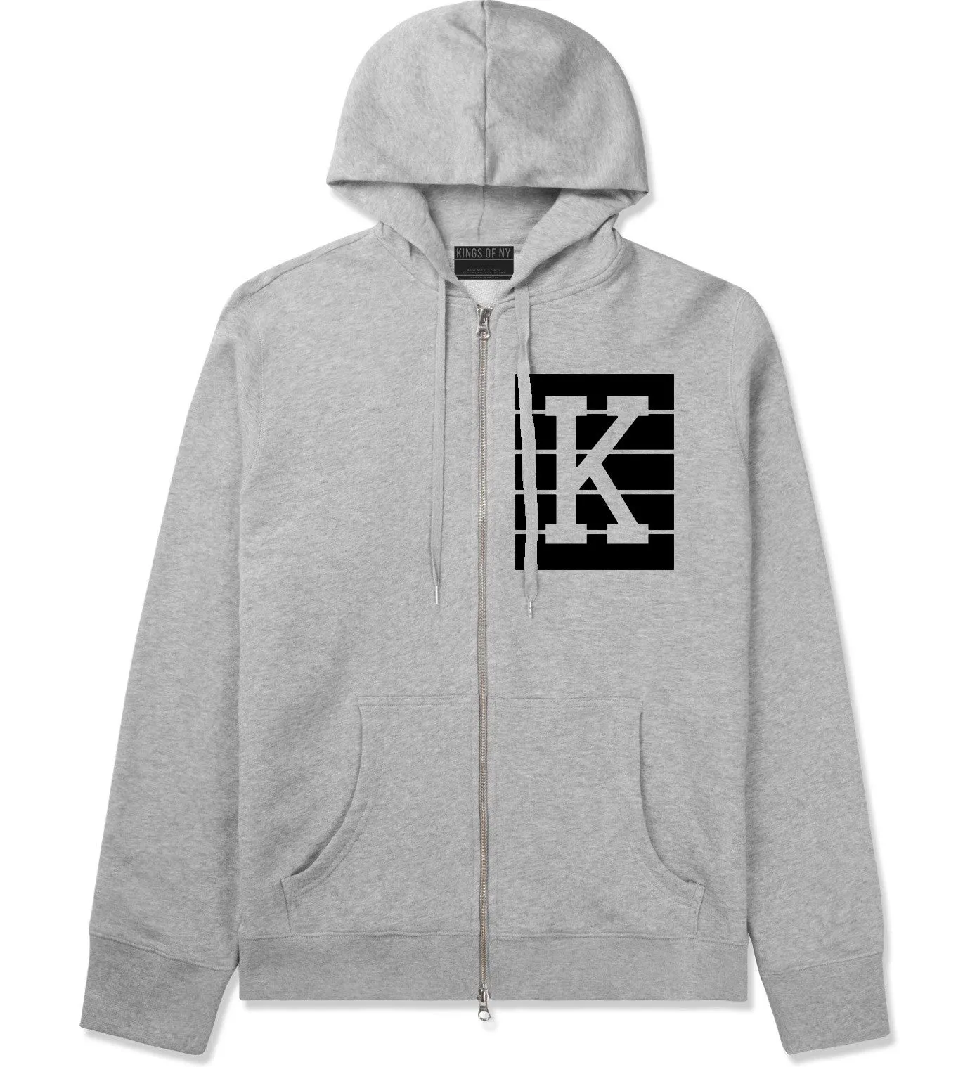 Pink K Blocks Zip Up Hoodie