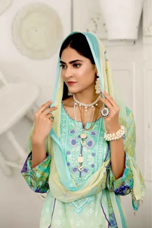 Raqami Lawn Collection by Tawakkal Fabrics – D-1608