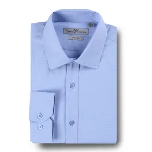 RENOIR Light Blue Slim Fit Cotton Easy Care Dress Shirt SS210