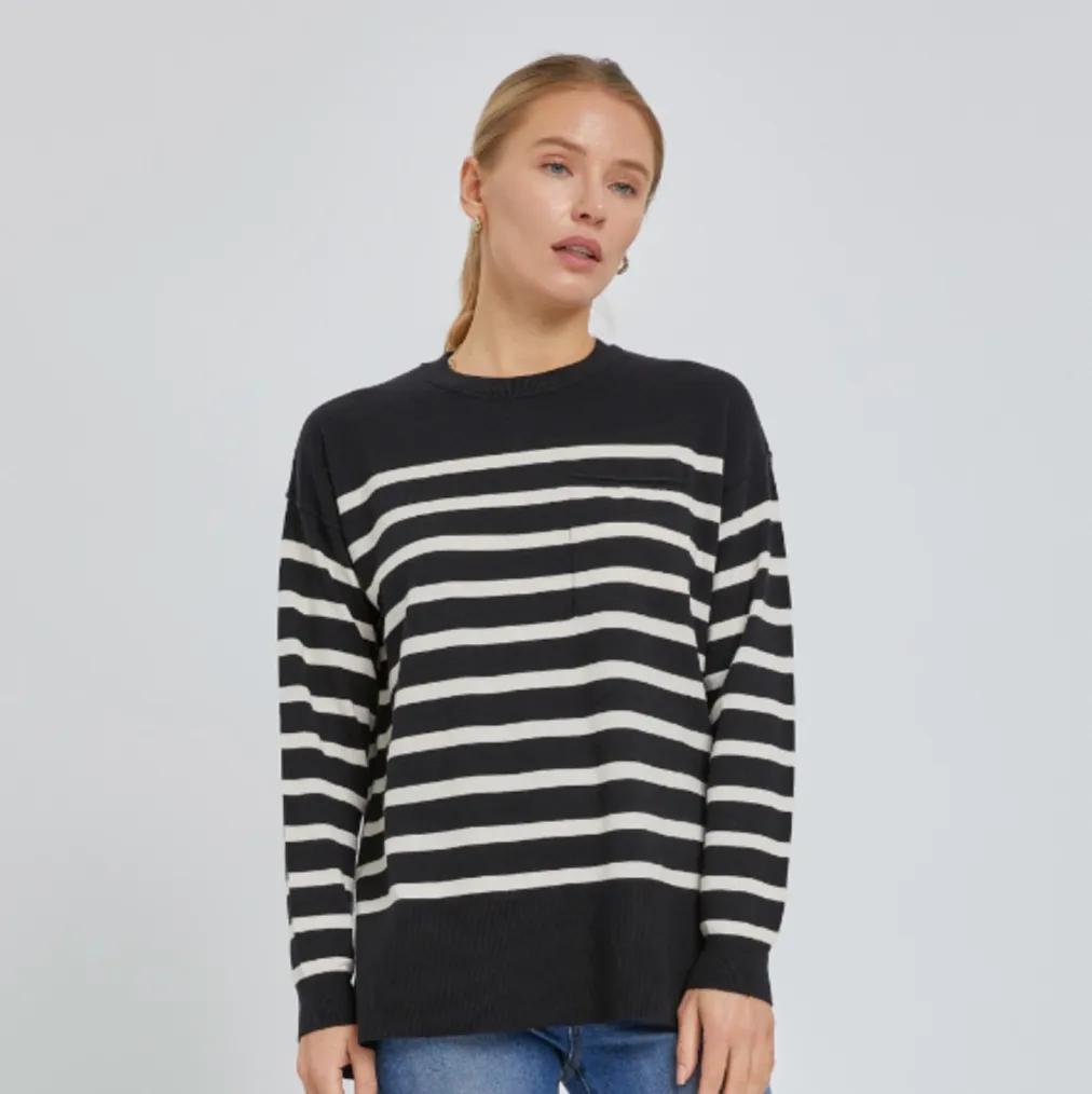 Sail Away Sweater in Black