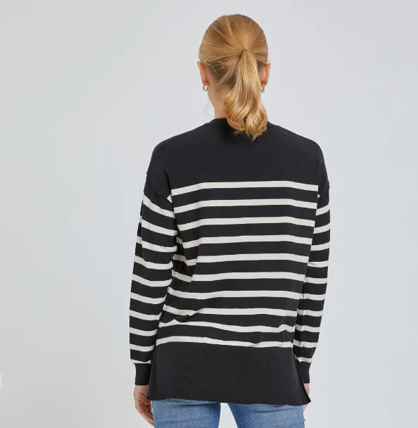 Sail Away Sweater in Black