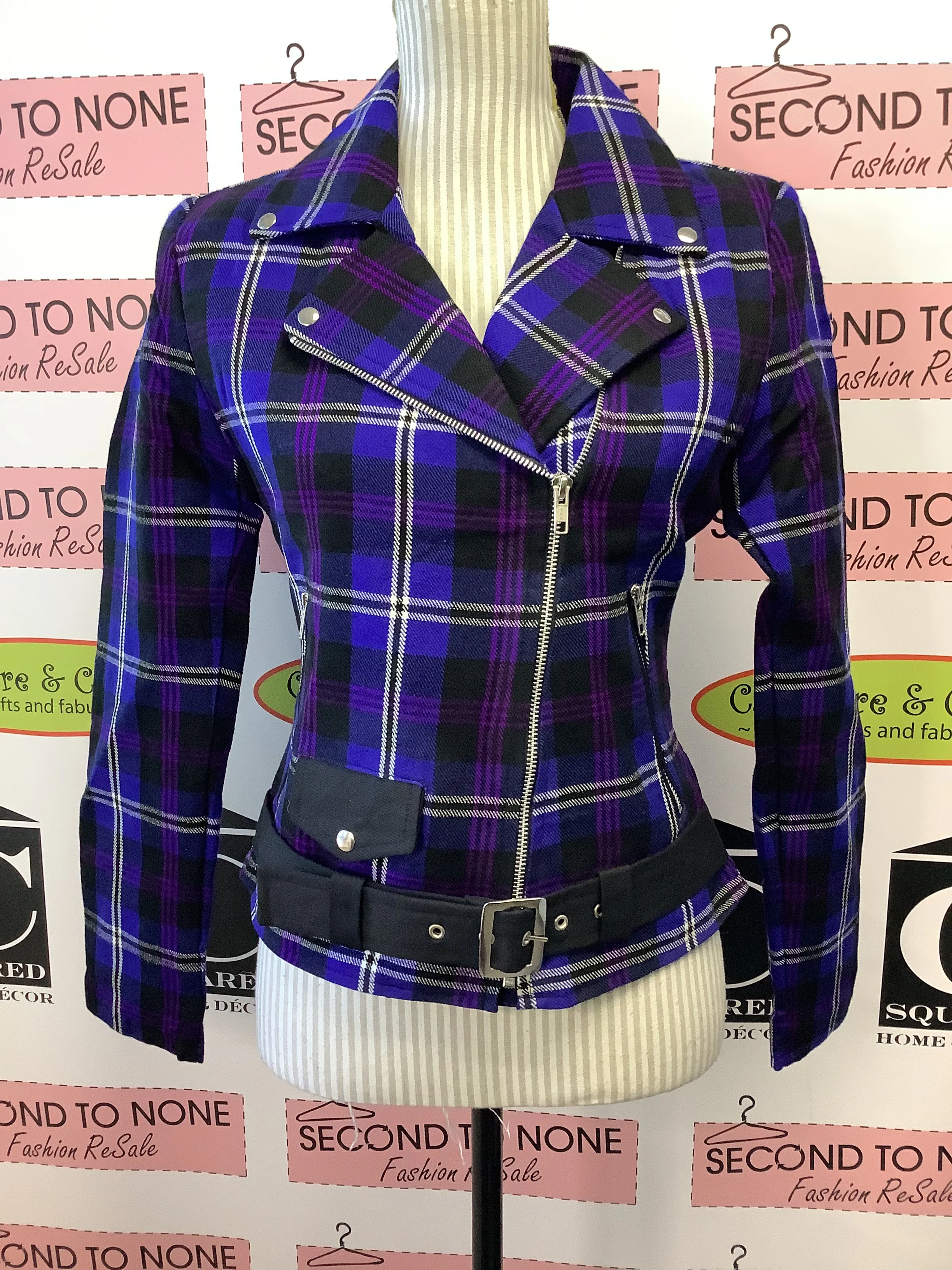 Scottish Tartan Biker Jackets (4 Tartan Colours)