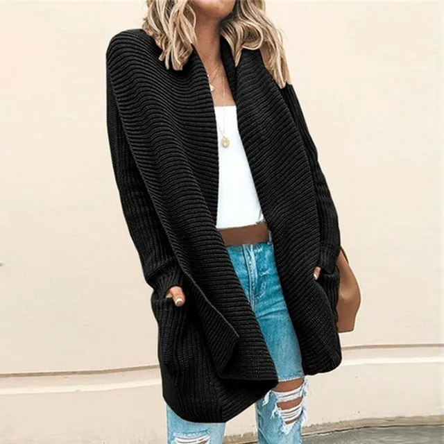 Smooth Operator Lapel Long Cardigan