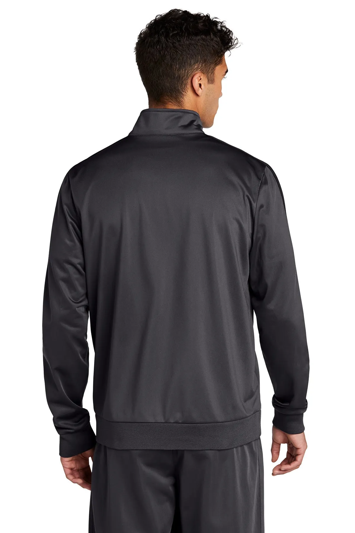 Sport-Tek Tricot Track Branded Jackets, Graphite Grey/ Black