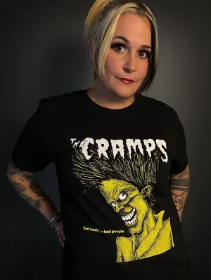 The Cramps "Bad Music for Bad People" OFFICIAL Licensed T-Shirt - Black