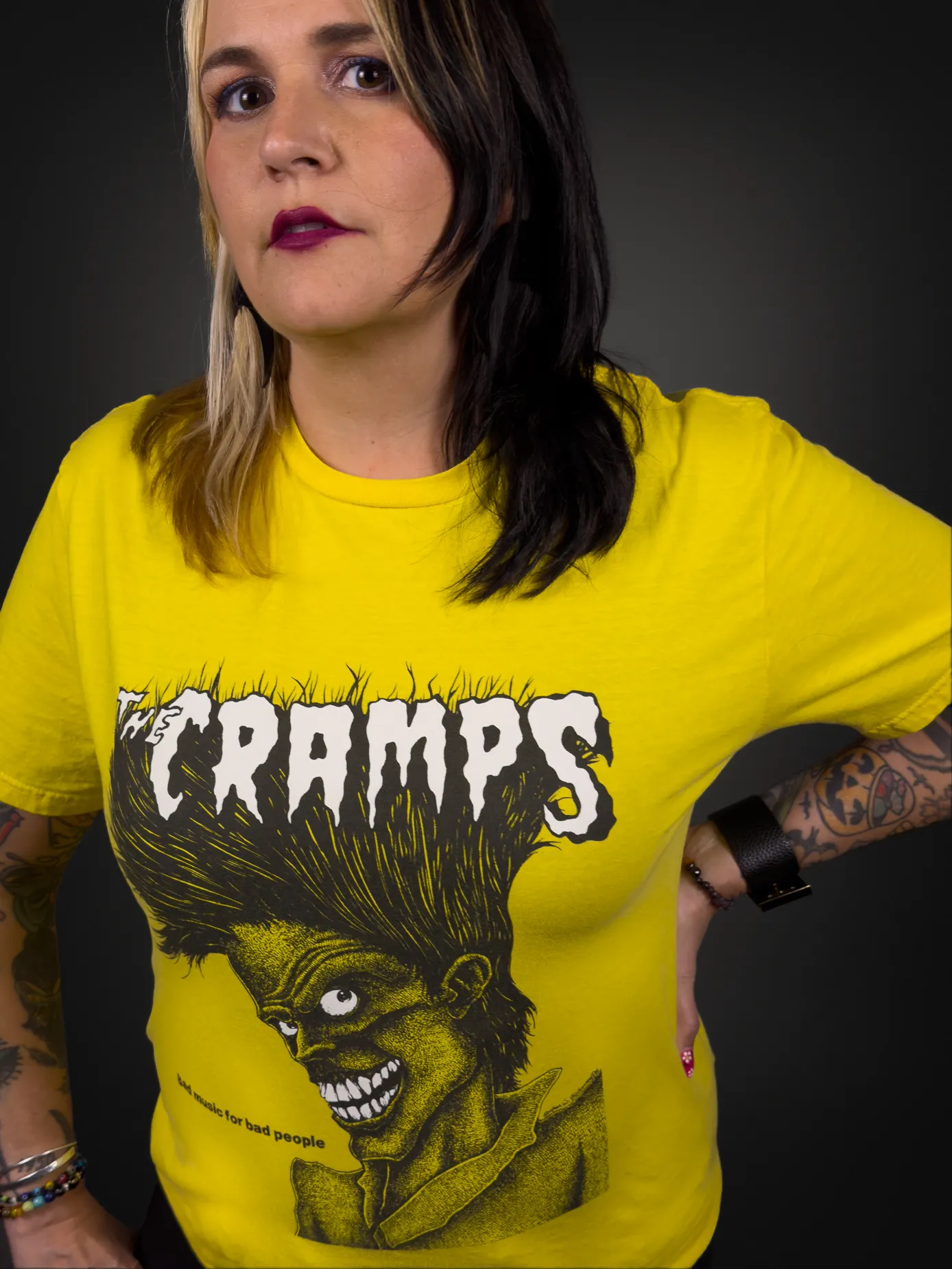 The Cramps "Bad Music for Bad People" OFFICIAL Licensed T-Shirt