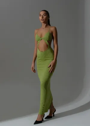 THE KY LEMONLUNAR MAXI DRESS GREEN - SALE