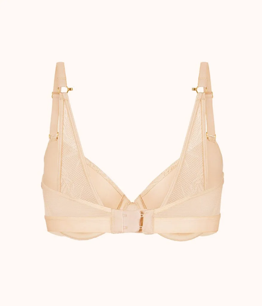 The Smooth Lace T-Shirt Bra: Toasted Almond