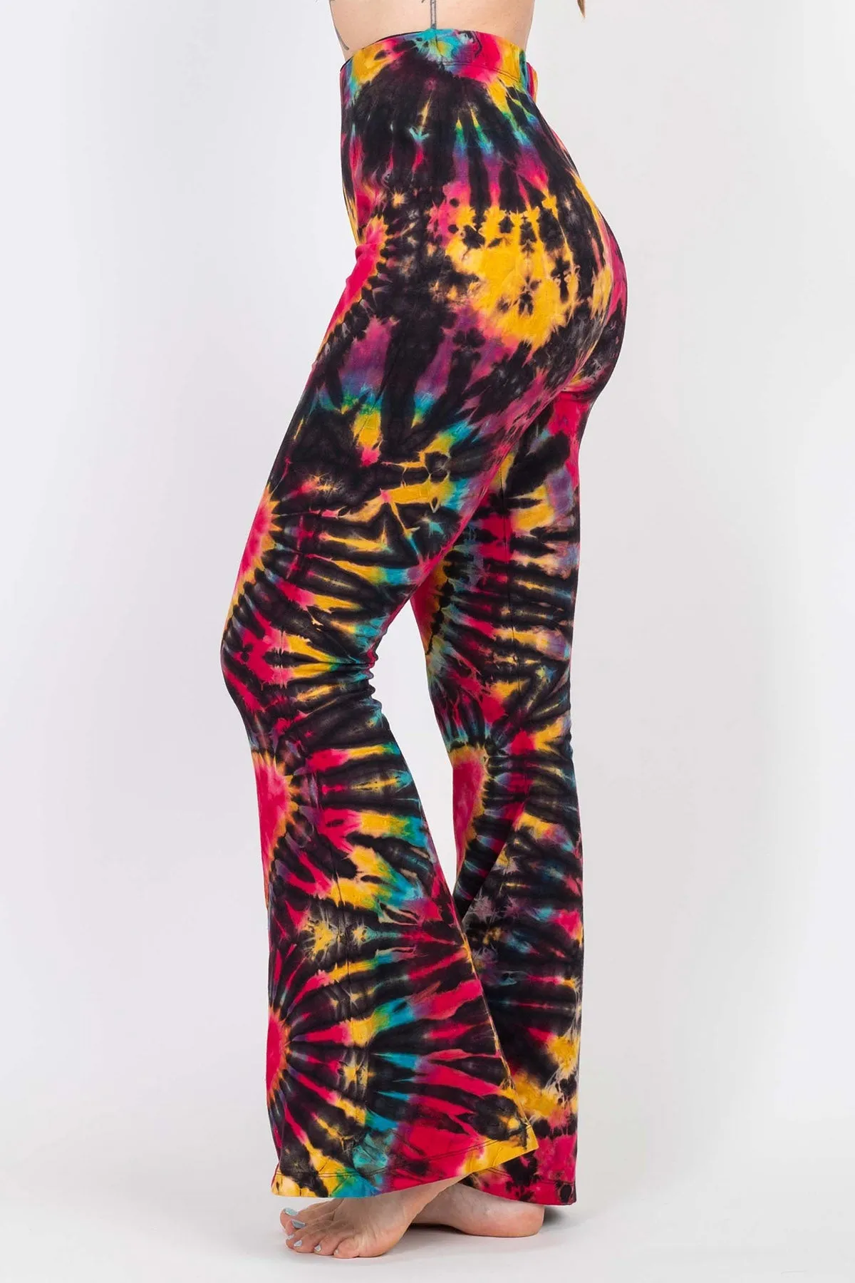 Tie-Dye Organic Cotton Belly Bottom Pants