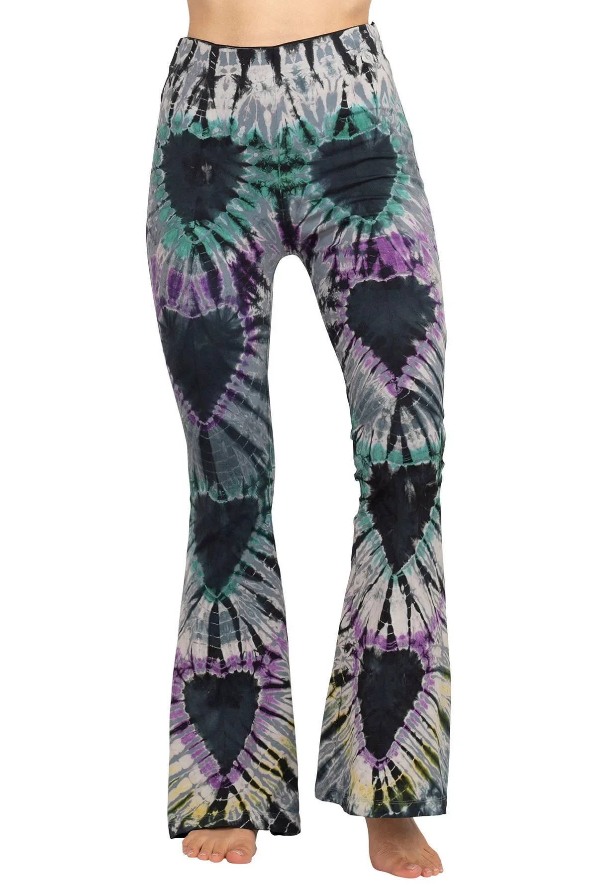 Tie-Dye Organic Cotton Belly Bottom Pants