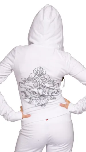 Twisted Heart House Rhinestone Zip Up Hoodie *More Colors Available*