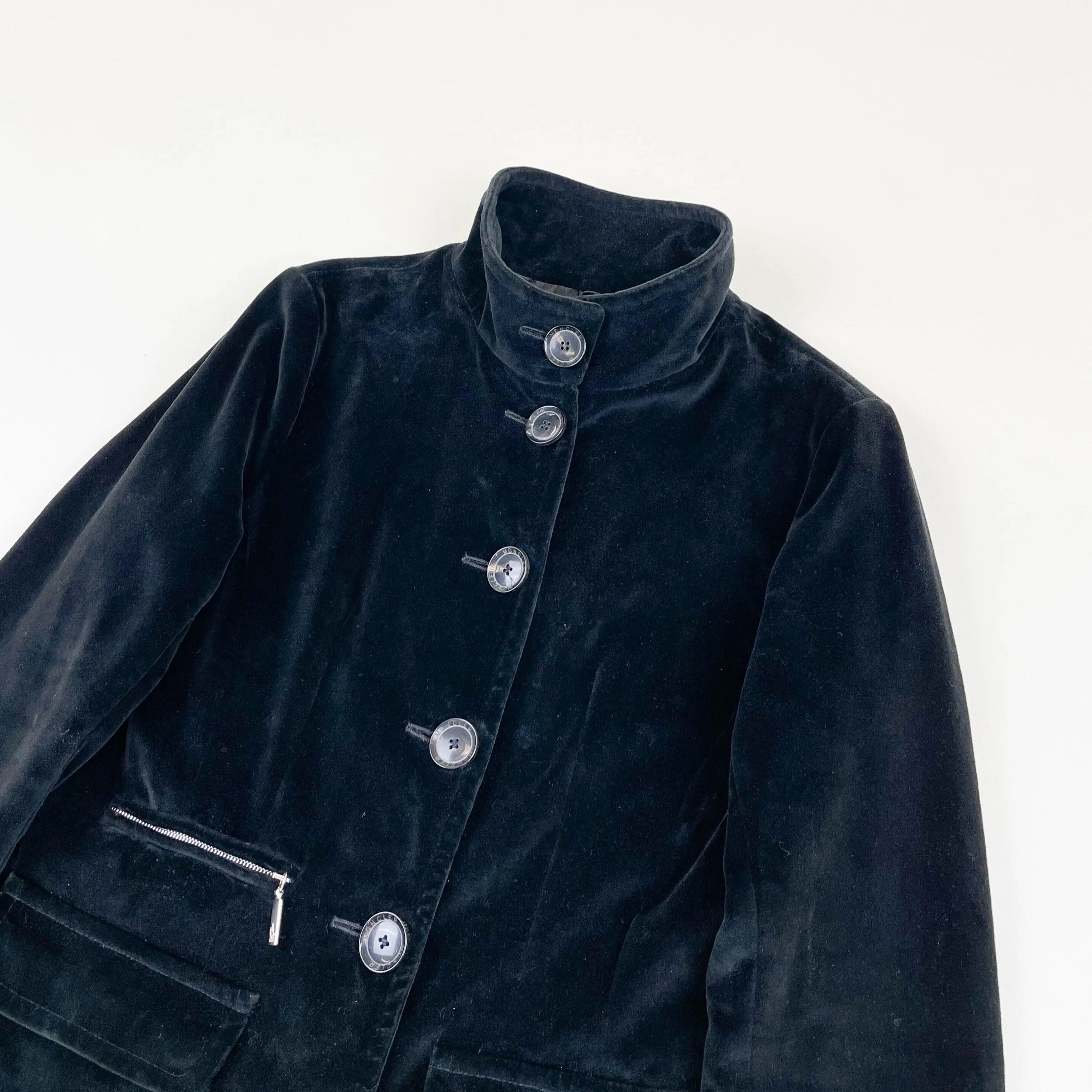 Vintage Moncler Velvet Trench Coat (M)