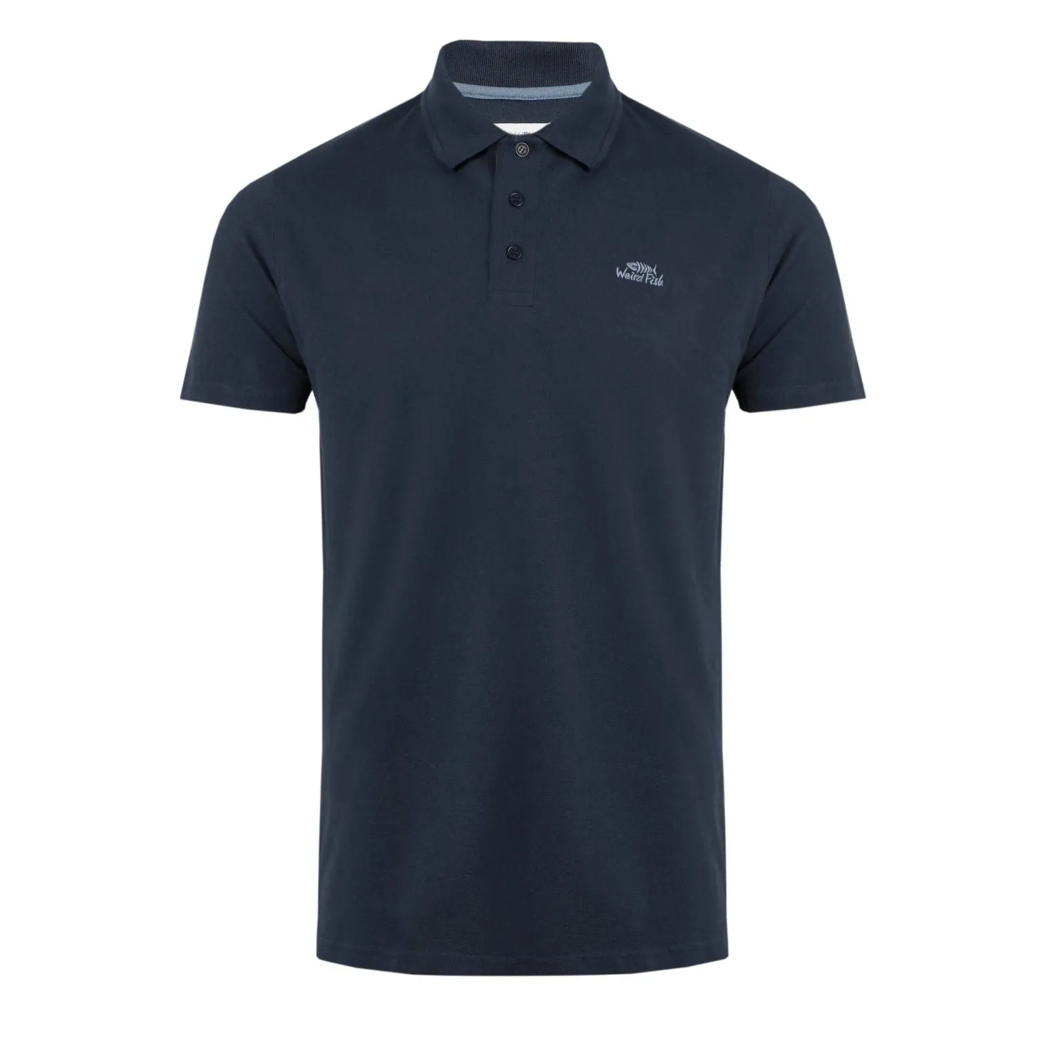 Weird Fish M Navy Miles Organic Pique Polo Shirt