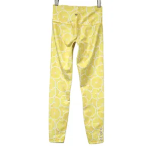 Wildfox WF Leggings A piece of Lucy Yellow Lemons Pattern Yoga Pants Size XS