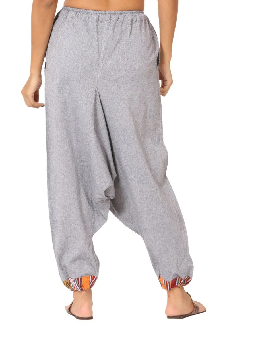 Women's Designer Harem Pants | Grey | Fits Waist Size 28" to 36"