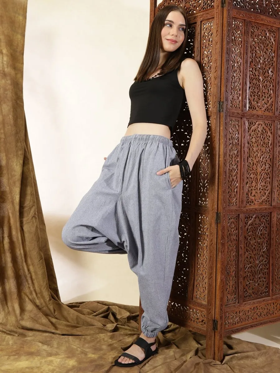 Women's Harem Pant | Grey | Fits Waist Size 28" to 36"