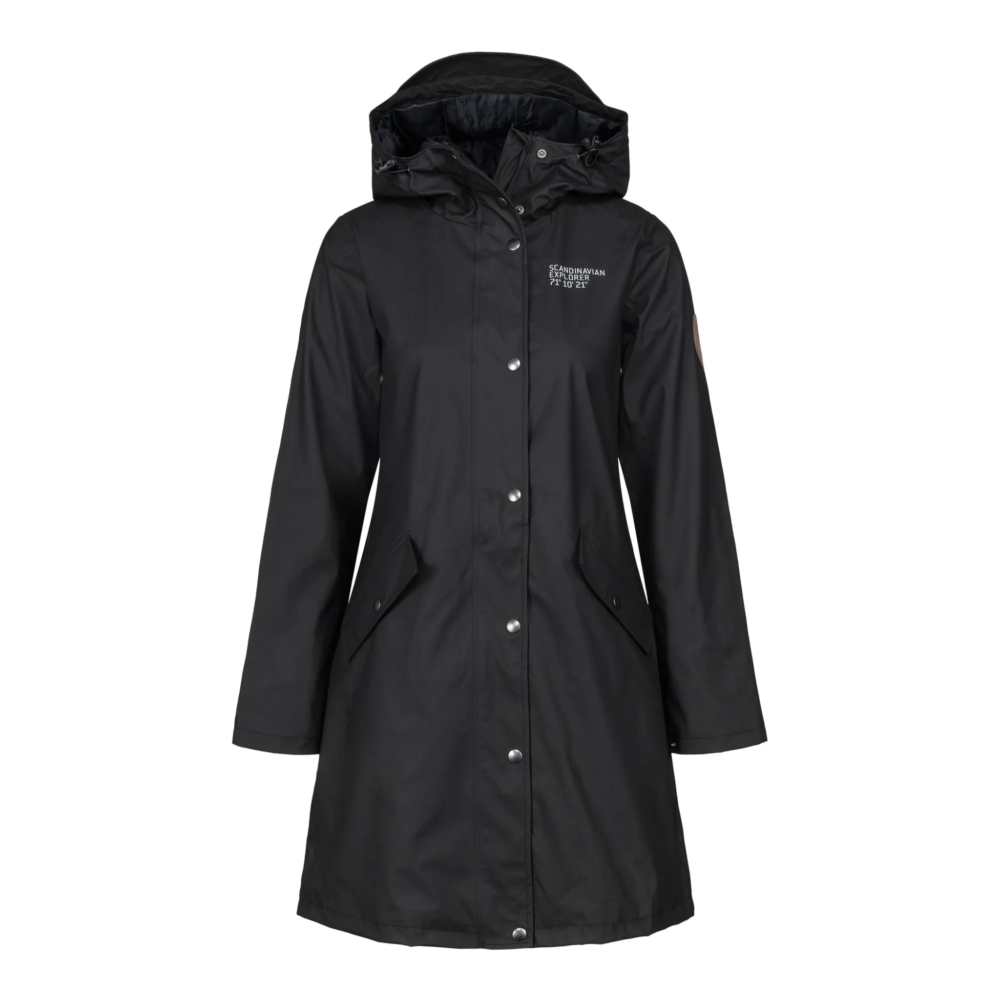 Women's Scandinavian Raincoat - Black