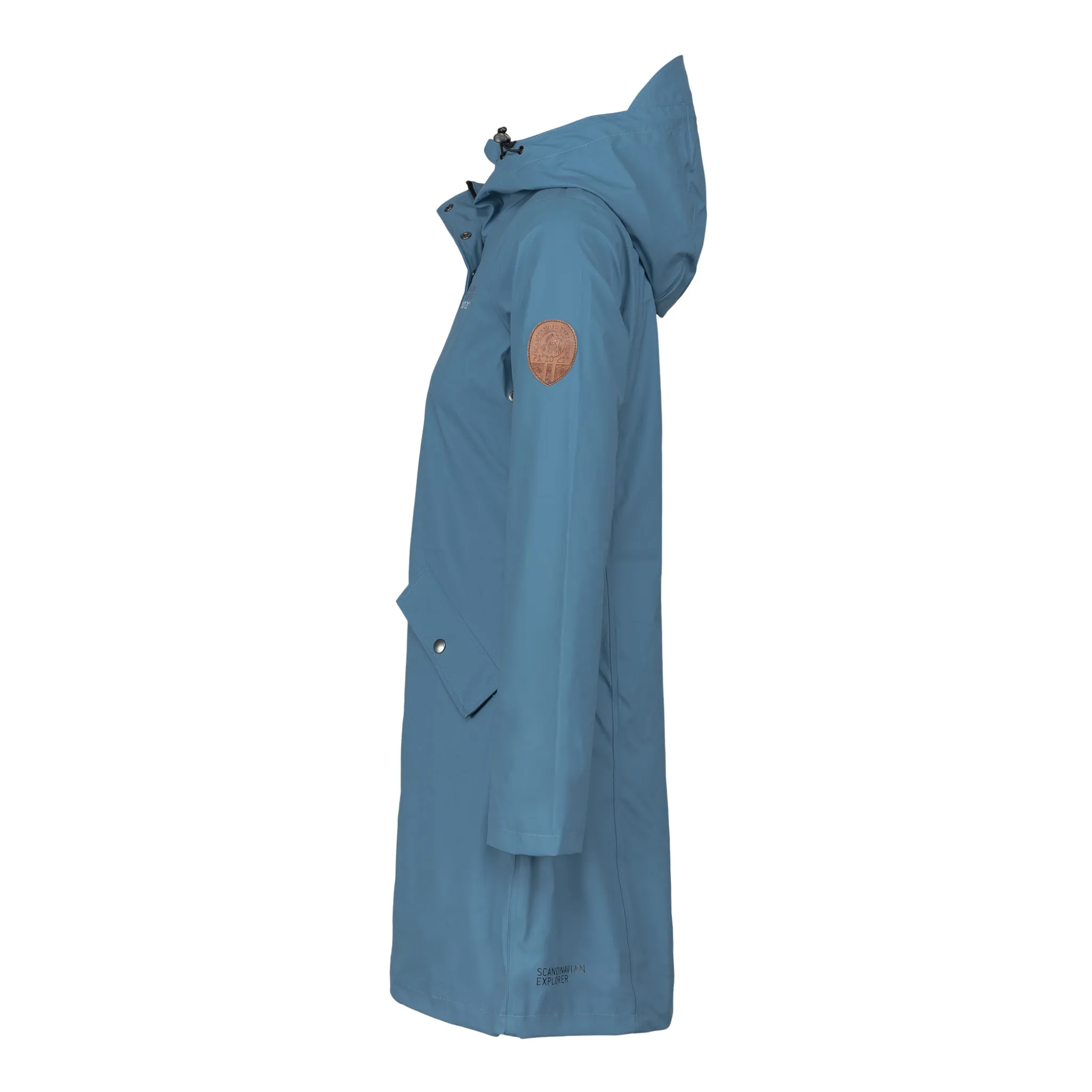 Women's Scandinavian Raincoat - Blue