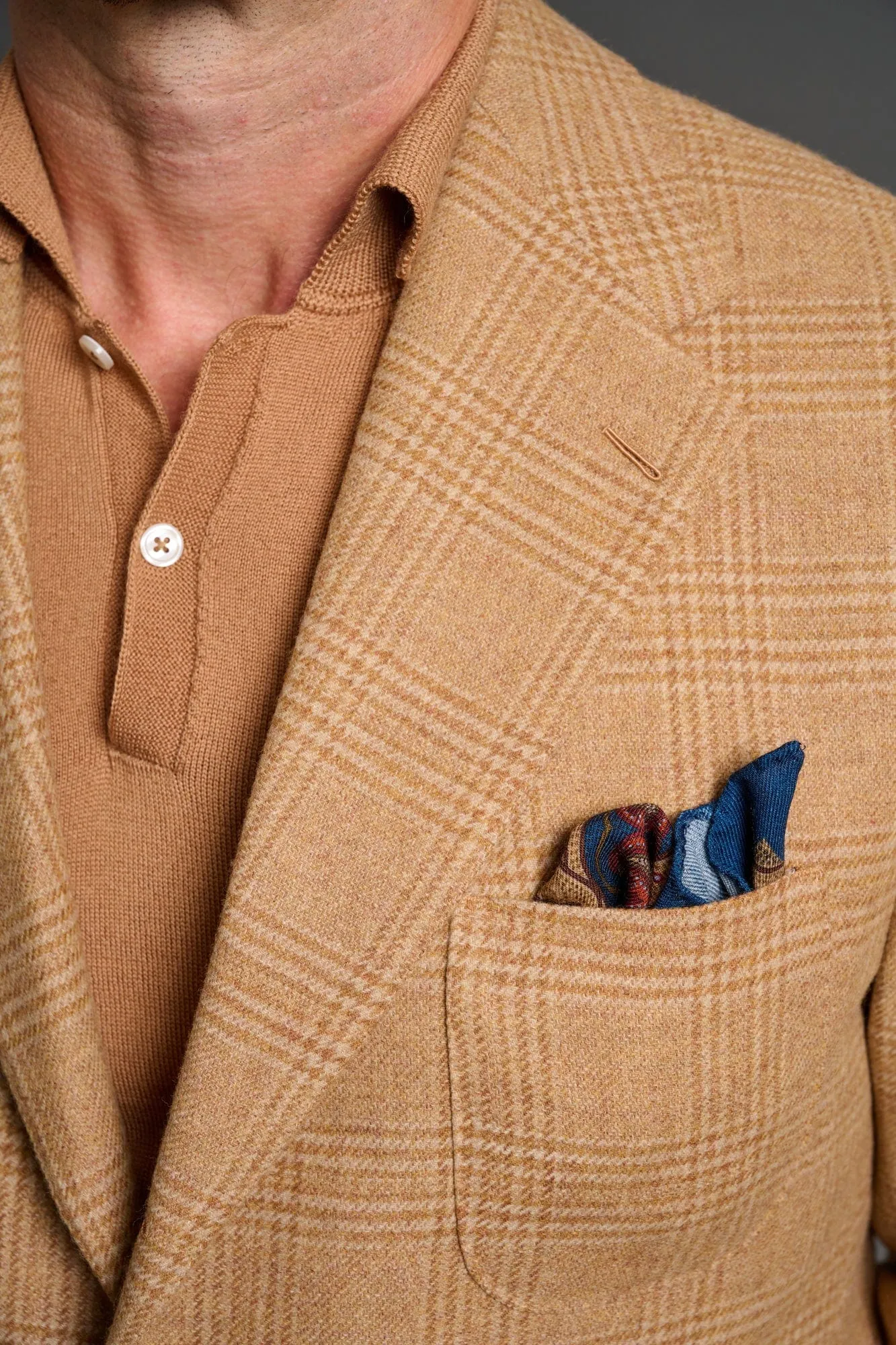 Wool & Cashmere Glenplaid Jacket