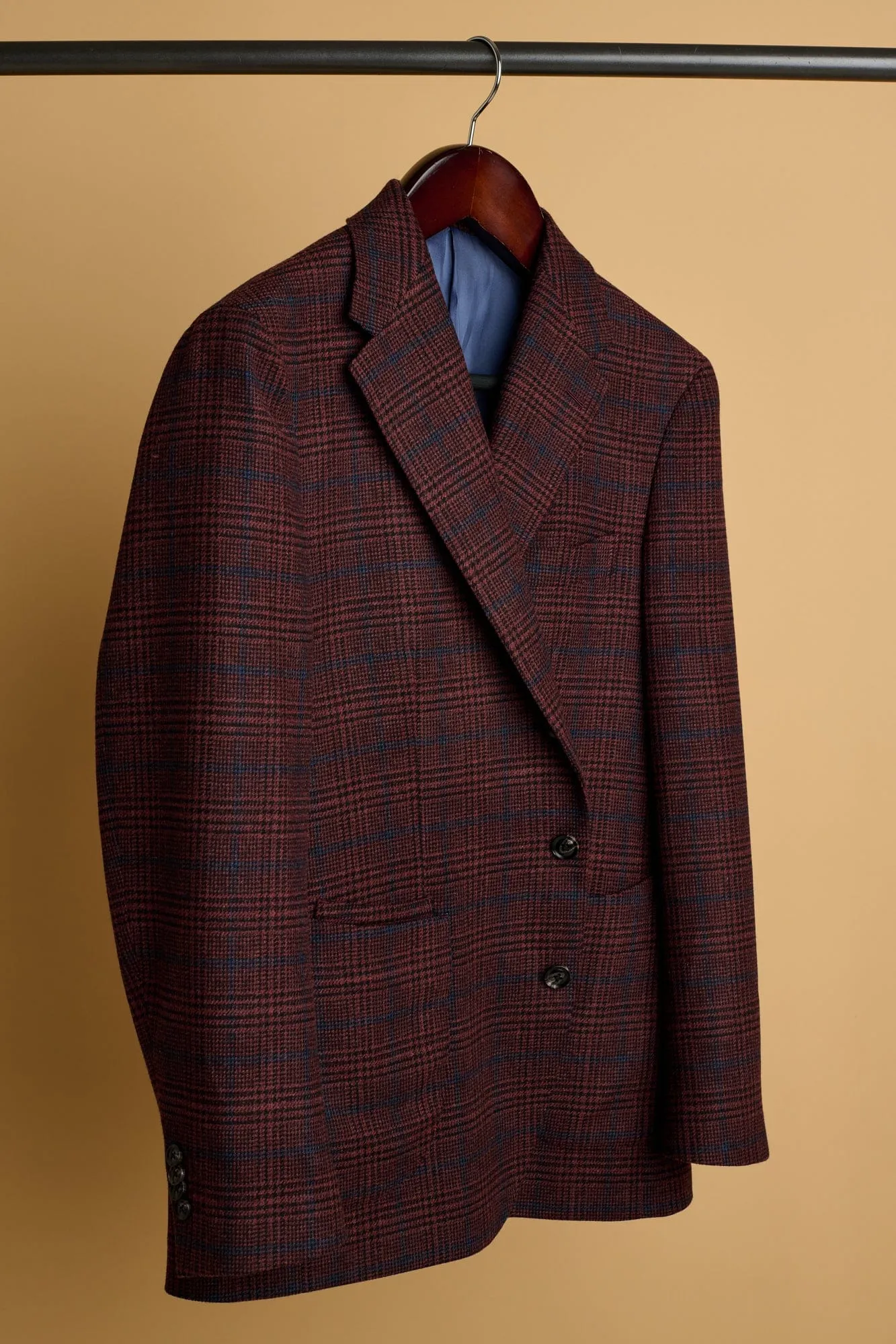 Wool & Cashmere Glenplaid Jacket