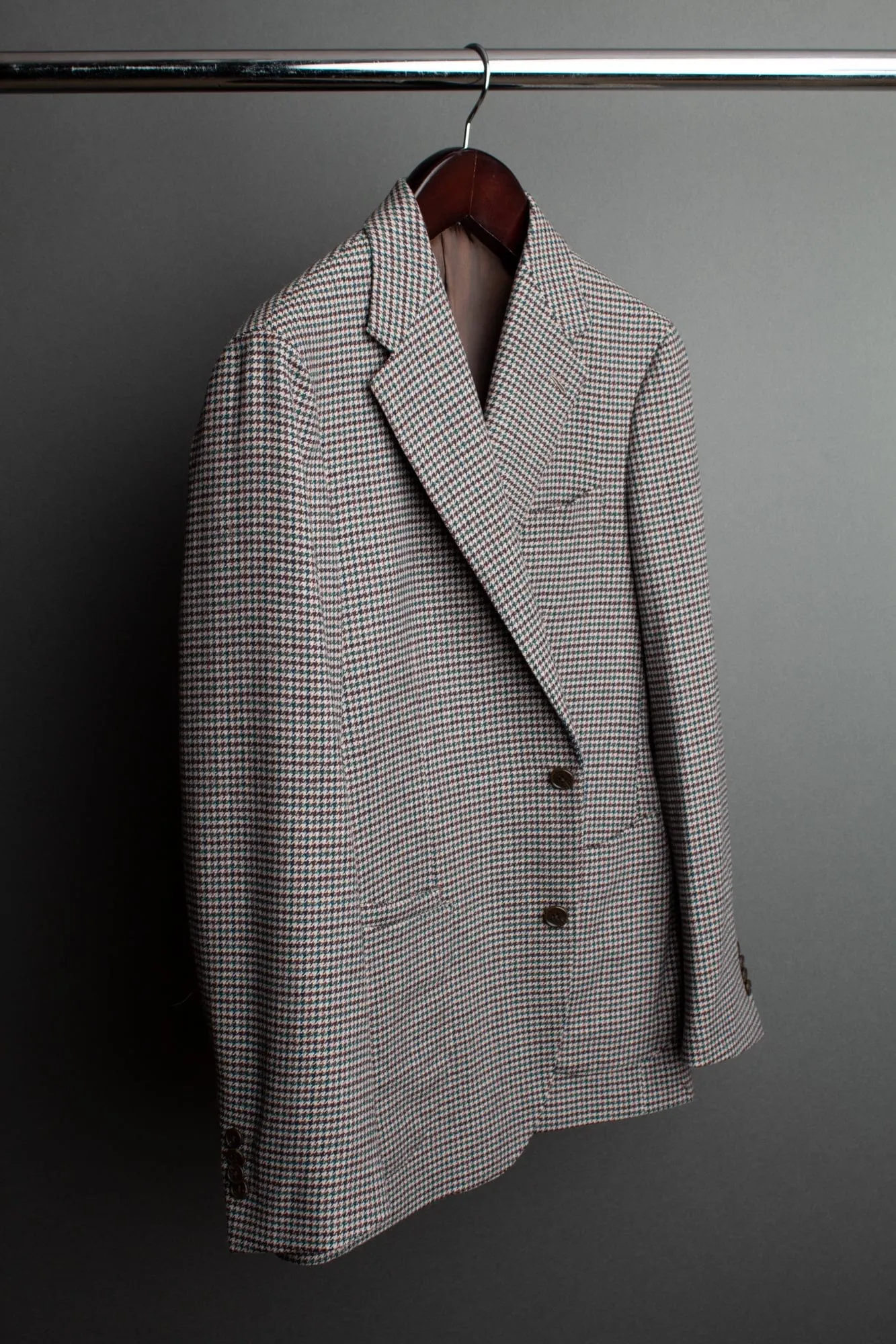 Wool & Cashmere Glenplaid Jacket