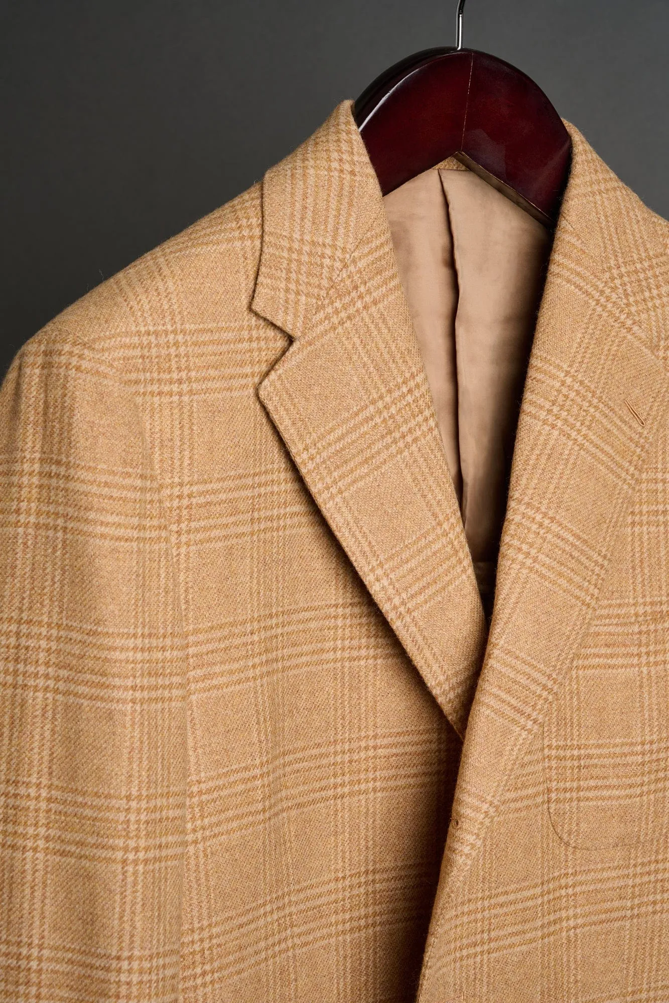 Wool & Cashmere Glenplaid Jacket