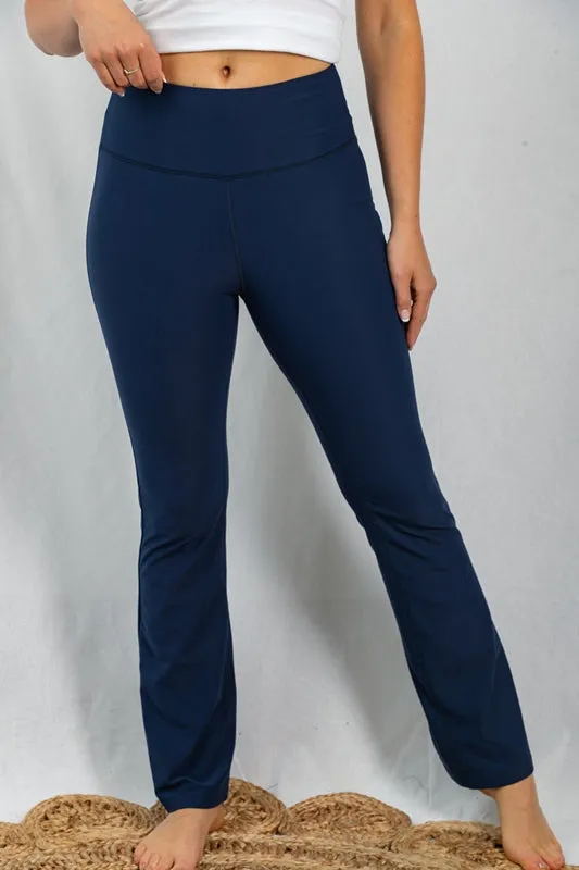 Yoga Bootcut Flare Pants- Navy