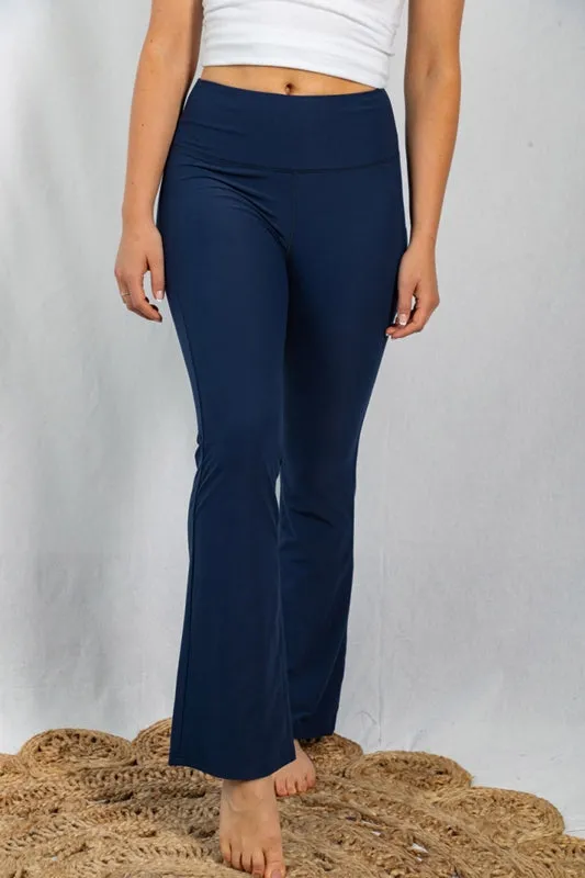 Yoga Bootcut Flare Pants- Navy